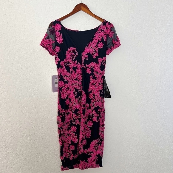 JS COLLECTION EMBROIDERED SHIFT DRESS - Picture 5 of 10
